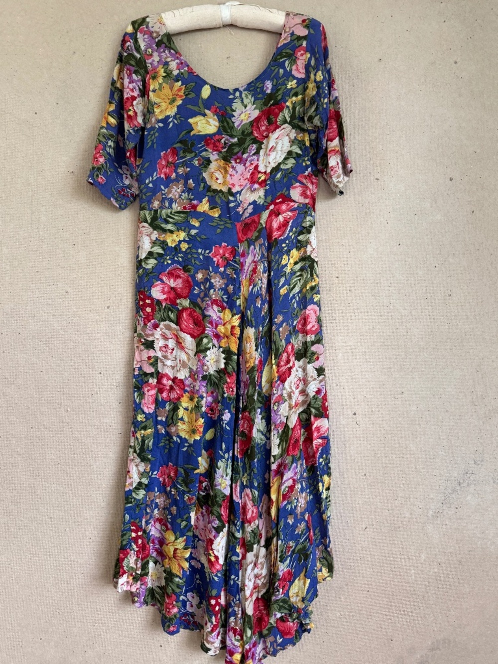 Bila Scoopneck floral rayon dress